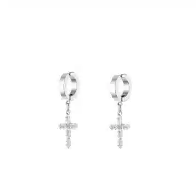 SIMPLE LURE Cross Zirconia Ear Cuff