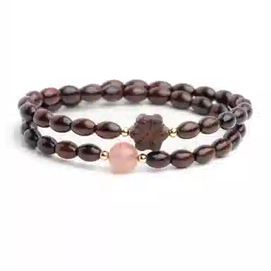 仙源 老型珠 碎银子招财 紫檀 木作手串 男女同款情侣款