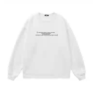 三体 宇宙将为你闪烁系列 美式复古简约字母印花宽松休闲百搭圆领套头长袖卫衣 男女同款