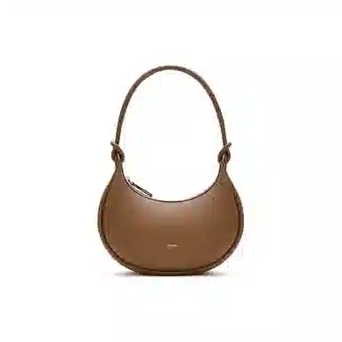 MUVA Crescent Shoulder Bag Black/Brown