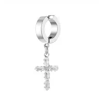 SIMPLE LURE Cross Zirconia Ear Cuff