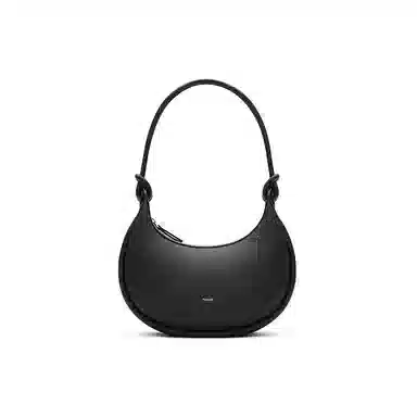 MUVA Crescent Shoulder Bag Black/Brown
