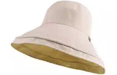 优幽兰 大帽檐显脸小渔夫帽夏天薄款防紫外线遮阳帽韩版淑女风可折叠太阳帽小众撞色沙滩帽 聚酯纤维和氨纶 防晒帽 女款