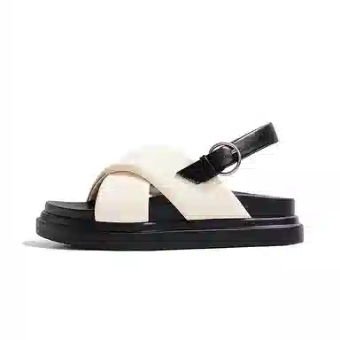 老喵 百搭潮流 一字带凉鞋 女款