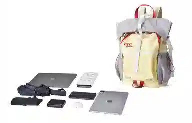 COEXISTENCE Lightweight Multifunctional Travel Backpack Large Yellow