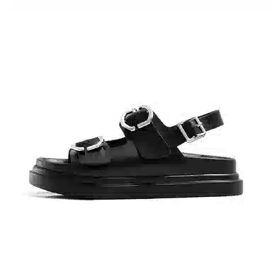 老喵 轻便简约 沙滩凉鞋 女款 黑色