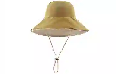 优幽兰 大帽檐显脸小渔夫帽夏天薄款防紫外线遮阳帽韩版淑女风可折叠太阳帽小众撞色沙滩帽 聚酯纤维和氨纶 防晒帽 女款