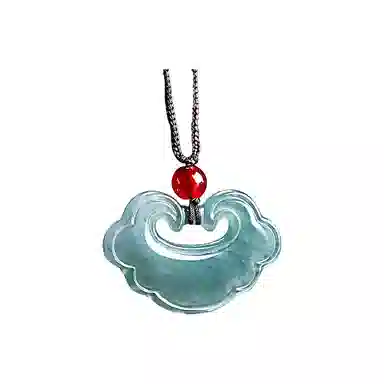 翠匠人 新中式 平安如意国风花开富贵 国潮轻奢小众高级感 豆种 项链 男女同款情侣款 七月七 送恋人