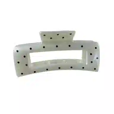 尚先生 法式网红大号鲨鱼夹方形几何后脑勺发夹新款发抓波点百搭发卡头饰 发饰 女款