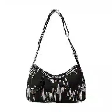 Master Canvas Rainbow Stripe Crossbody Bag