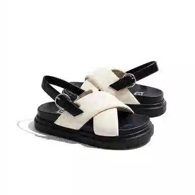 老喵 百搭潮流 一字带凉鞋 女款