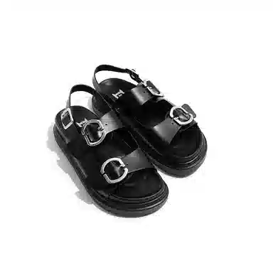 老喵 轻便简约 沙滩凉鞋 女款 黑色