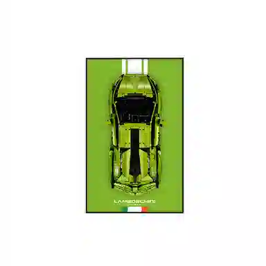 LIGHT YOUR BRICKS Porsche 911 Lamborghini Frame