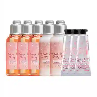 欧舒丹 甜蜜樱花系列手霜沐浴润肤小样便携 旅行装 保湿补水清洁 香氛持久留香