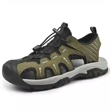 袋鼠头 二层牛皮 户外休闲新风尚 沙滩凉鞋 男女同款