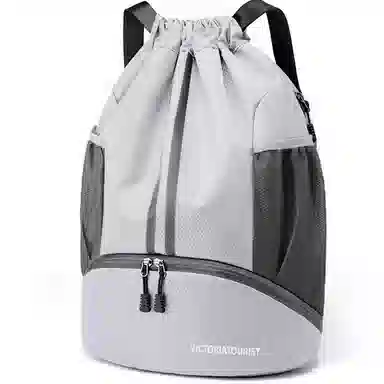 维多利亚旅行者 篮球包大容量收纳抽绳 双肩包 男女 干湿分离束口袋健身包  多色