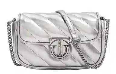 妙迪 小众高级质感时尚 牛皮 腋下包链条包单肩包斜挎包 女款 米白色