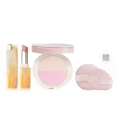 酵色 晶冻口红补光灯粉饼彩妆套装 持久清透不卡粉镜面