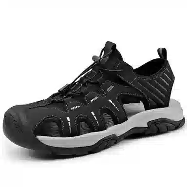 袋鼠头 二层牛皮 户外休闲新风尚 沙滩凉鞋 男女同款