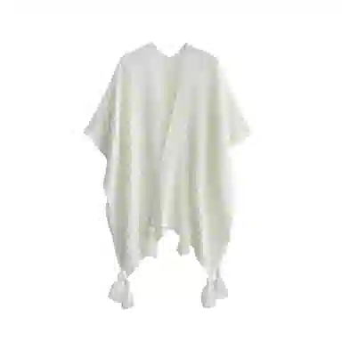 北极绒 纯色波西米亚风披风拍照外搭斗篷 披肩 女款