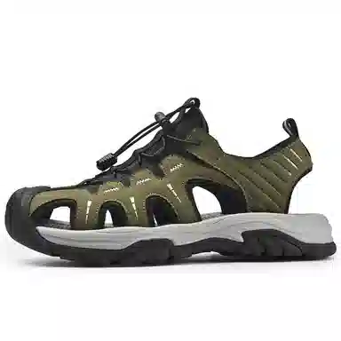 袋鼠头 二层牛皮 户外休闲新风尚 沙滩凉鞋 男女同款