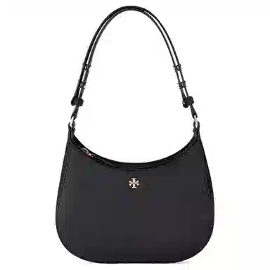 Tory Burch Emerson Crescent Bag Black