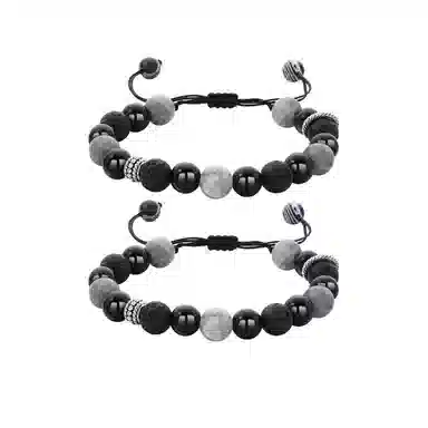 【顺丰航空】 魔物 幻夜星球 小众复古高级感转运珠质感 可调节 火山石 手串 男女同款情侣款