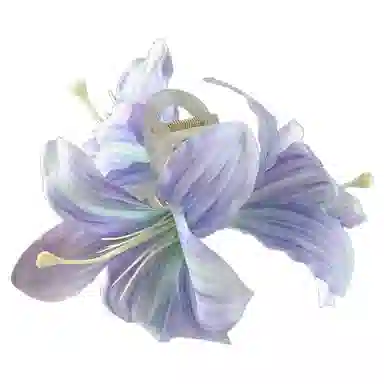 贯古今 百合花仙唯美仿真立体花朵氛围感后脑勺 亚克力 发夹 女款