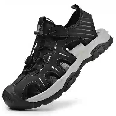 袋鼠头 二层牛皮 户外休闲新风尚 沙滩凉鞋 男女同款