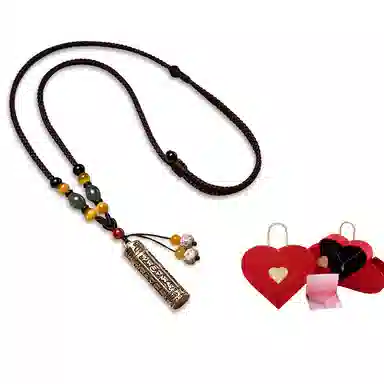 久爱 藏式复古经文可打开装东西黄铜吊坠男士挂饰本命年转运珠沉稳气质 其他 项链 男款