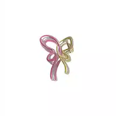 水中玉 渐变蝴蝶抓夹女森系后脑勺盘发鲨鱼夹夏季发卡头饰 发夹 女款