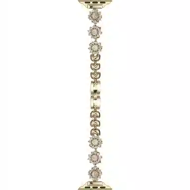 倍维奇 编织材质 表带 适用苹果手表时来运转雪花皓石适用表带苹果手表金属高级女