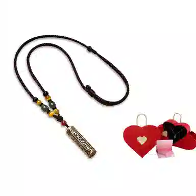 久爱 藏式复古经文可打开装东西黄铜吊坠男士挂饰本命年转运珠沉稳气质 其他 项链 男款