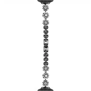 倍维奇 编织材质 表带 适用苹果手表时来运转雪花皓石适用表带苹果手表金属高级女