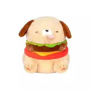 多爱 汉堡狗 可爱小狗 玩偶 毛绒公仔