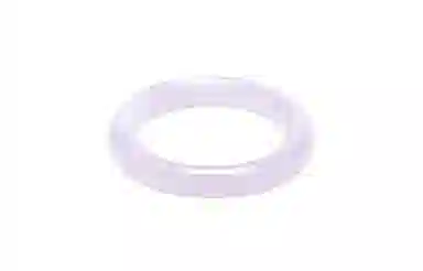 百利金 紫罗兰圆条 简约精致莹润甜美优雅气质小众设计芋泥波波素圈叮当镯 玉髓 手镯 男女同款情侣款