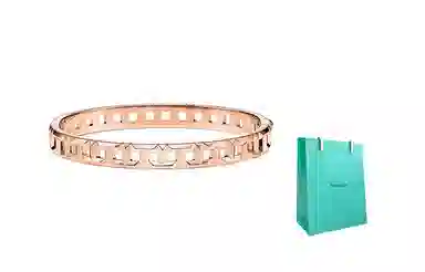 Tiffany & Co. Tiffany T True Narrow Hinge Bracelet 18K Rose Gold