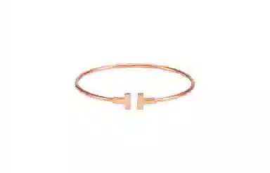 Tiffany & Co. T Narrow Coil 18K Rose Gold Bracelet