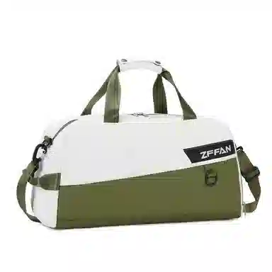ZUOFEIFAN Fitness Bag Green/White