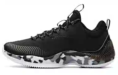 Anta 2 Low Basketball Shoes Black White Grey