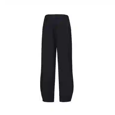 Sansheng Liubu Black Straight-Leg Pants