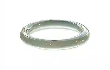 百利金 苦茶绿冰透 国潮复古新中式莹润简约精致轻奢小众汉服旗袍搭配闭口手饰 玉髓 玉石手镯 女款