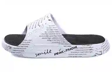 匹克 态极拖鞋 软底 百搭软弹居家出街防水耐磨 运动拖鞋 黑白色