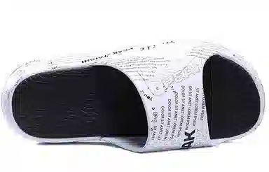 匹克 态极拖鞋 软底 百搭软弹居家出街防水耐磨 运动拖鞋 黑白色