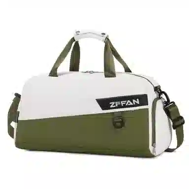 ZUOFEIFAN Fitness Bag Green/White