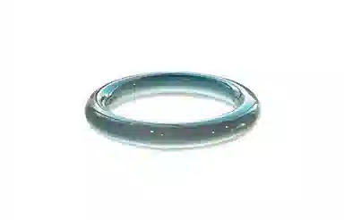 百利金 库里蓝玉镯 古典雅致 大气设计轻奢国潮古风新中式汉服旗袍冰透玛瑙远山黛 晶莹剔透 玉髓 玉石手镯 男女同款情侣款