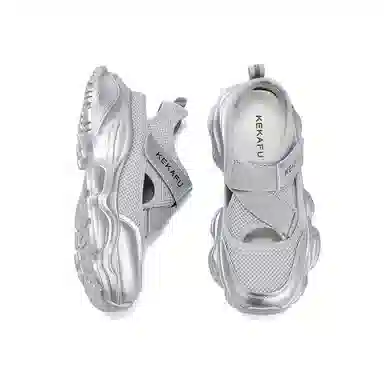 珂卡芙 牛皮革 时尚简约运动百搭镂空舒适 沙滩凉鞋 女款