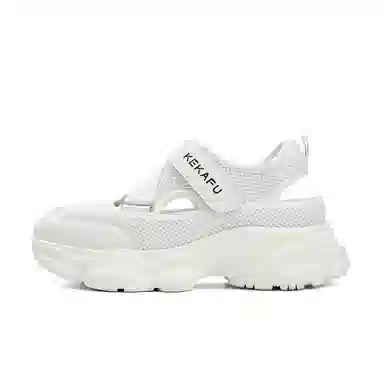 珂卡芙 牛皮革 时尚简约运动百搭镂空舒适 沙滩凉鞋 女款