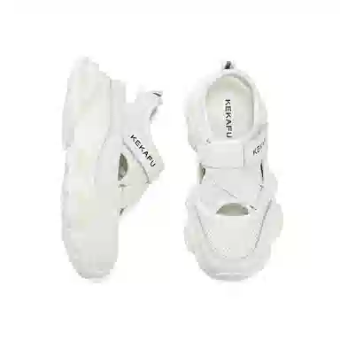 珂卡芙 牛皮革 时尚简约运动百搭镂空舒适 沙滩凉鞋 女款