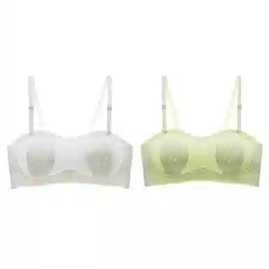 莫代尔 纯色简约抹胸吸湿排汗裸感舒适无痕轻薄透气防滑不闷汗软糯亲肤文胸 女款 组合装